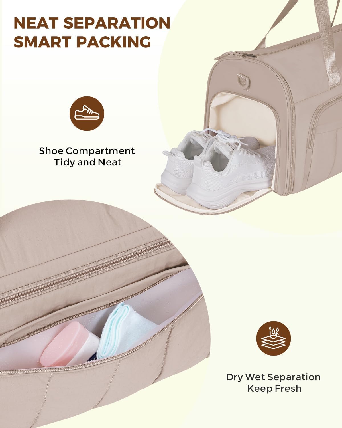 Convertible Garment Bags for Travel with Wet Pocket Carry on Garment Duffle Bag 2 in 1 Puffy Hanging Clothes Travel Bags with Shoe Compartment for Airplanes Business Weekend Gym Wedding (Pink)