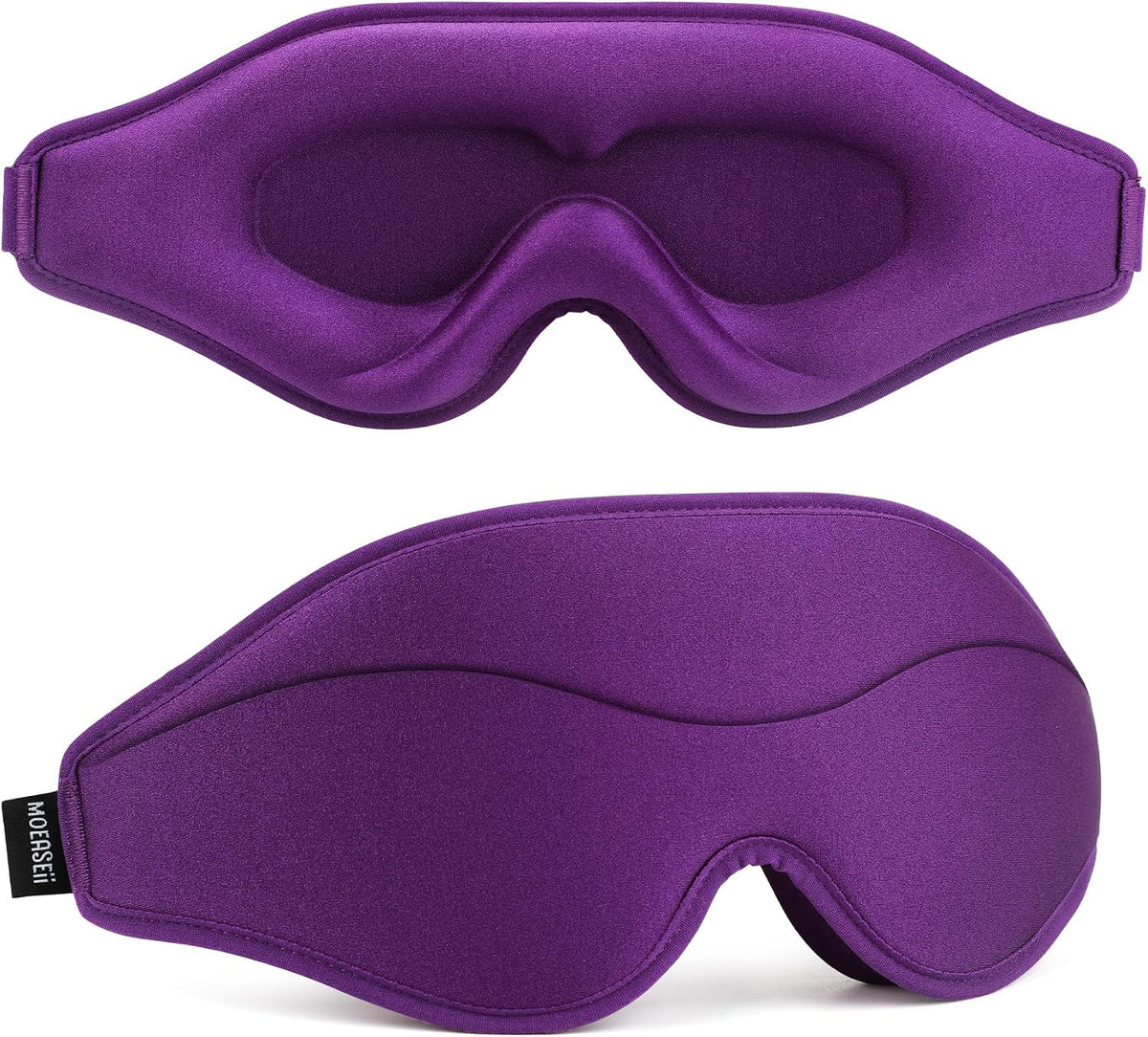 Sleep Mask - Total Blackout 3D Sleeping Mask, Super Lightweight & Silky Soft Eye Mask for Sleeping, Fully Adjustable Fit for Home, Office, Traveling, Meditation, Yoga, Pink