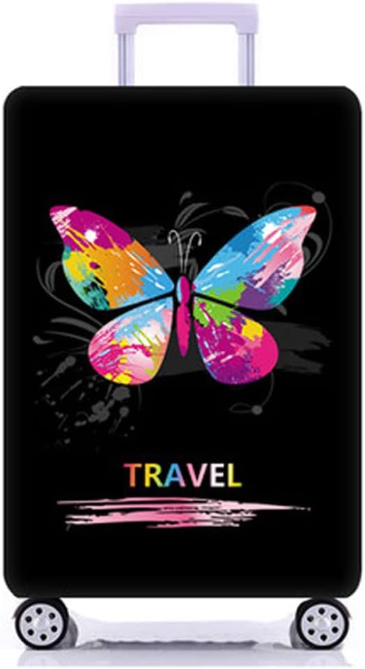 Thicker Luggage Cover Elastic Suitcase Cover Protector Fits 18-32 Inch Suitcase Travel Accessories (World Map, S)