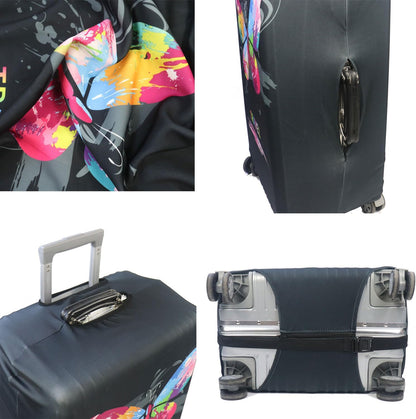 Thicker Luggage Cover Elastic Suitcase Cover Protector Fits 18-32 Inch Suitcase Travel Accessories (World Map, S)