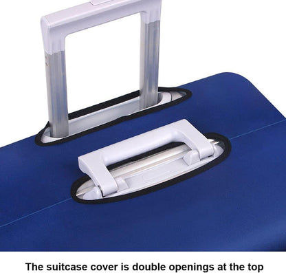 Thicker Luggage Cover Elastic Suitcase Cover Protector Fits 18-32 Inch Suitcase Travel Accessories (World Map, S)