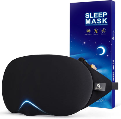 Cotton Sleep Eye Mask, Light Blocking with Adjustable Nose Bridge