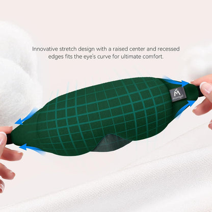 Cotton Sleep Eye Mask, Light Blocking with Adjustable Nose Bridge