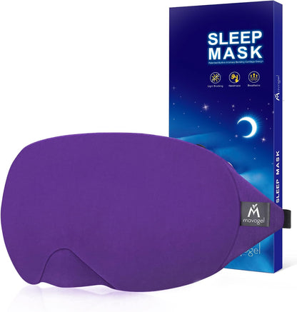 Cotton Sleep Eye Mask, Light Blocking with Adjustable Nose Bridge
