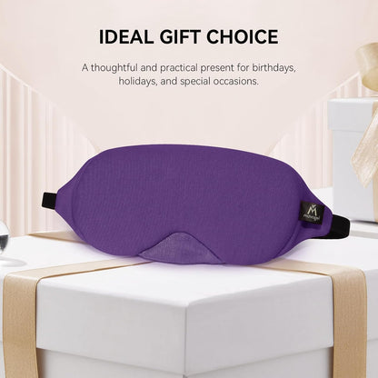 Cotton Sleep Eye Mask, Light Blocking with Adjustable Nose Bridge