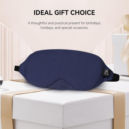 Cotton Sleep Eye Mask, Light Blocking with Adjustable Nose Bridge