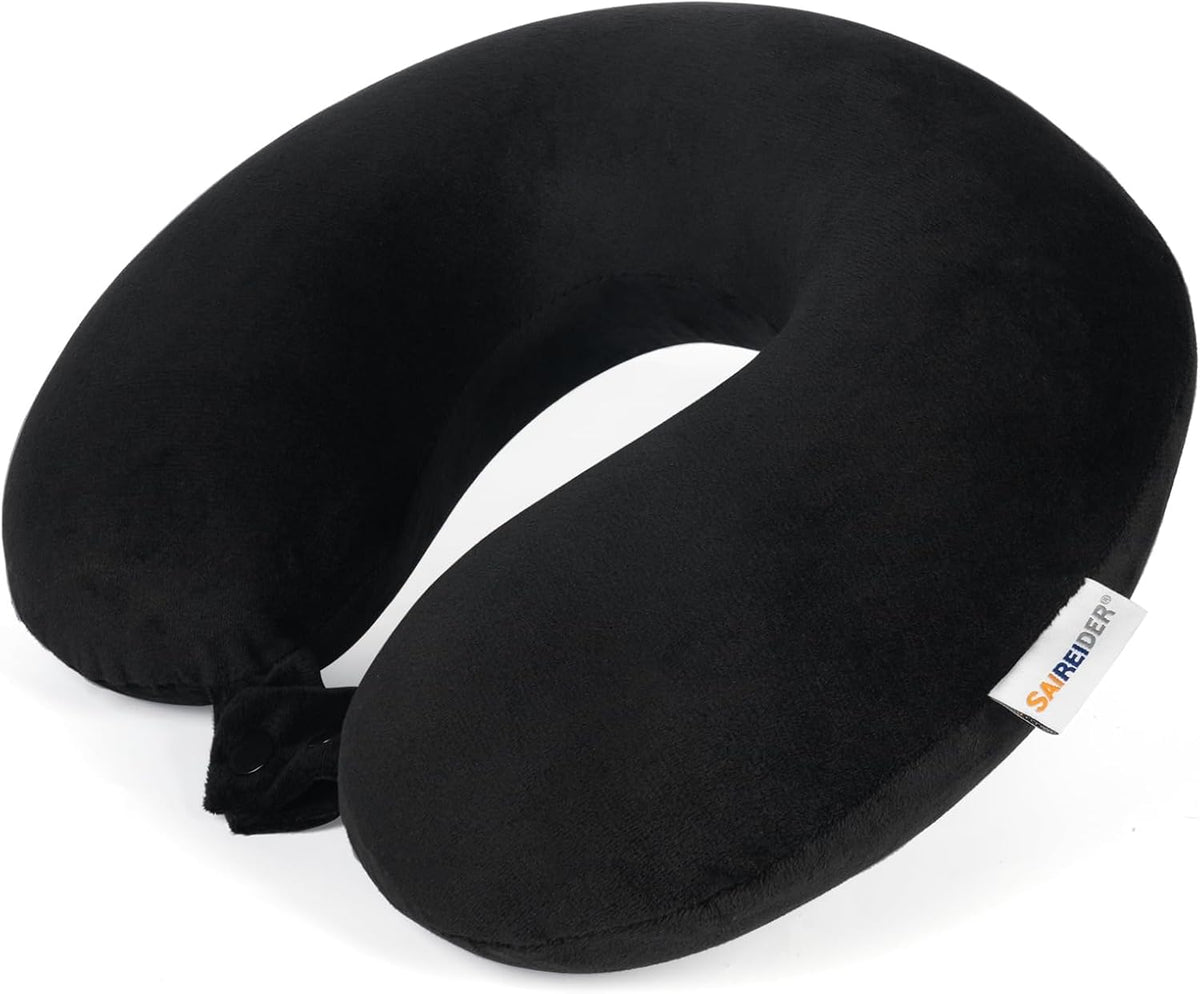 Neck Pillows for Travel-Head Neck Support Travel Pillow for Traveling, Car, Home, Office Adjustable(Navy Blue)