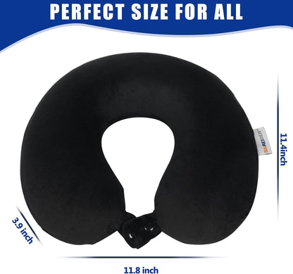 Neck Pillows for Travel-Head Neck Support Travel Pillow for Traveling, Car, Home, Office Adjustable(Navy Blue)