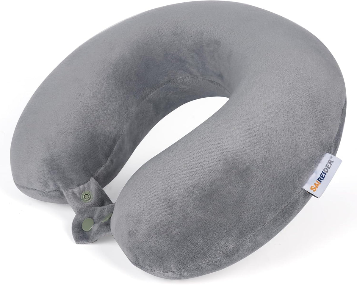 Neck Pillows for Travel-Head Neck Support Travel Pillow for Traveling, Car, Home, Office Adjustable(Navy Blue)