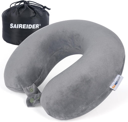 Neck Pillows for Travel-Head Neck Support Travel Pillow for Traveling, Car, Home, Office Adjustable(Navy Blue)