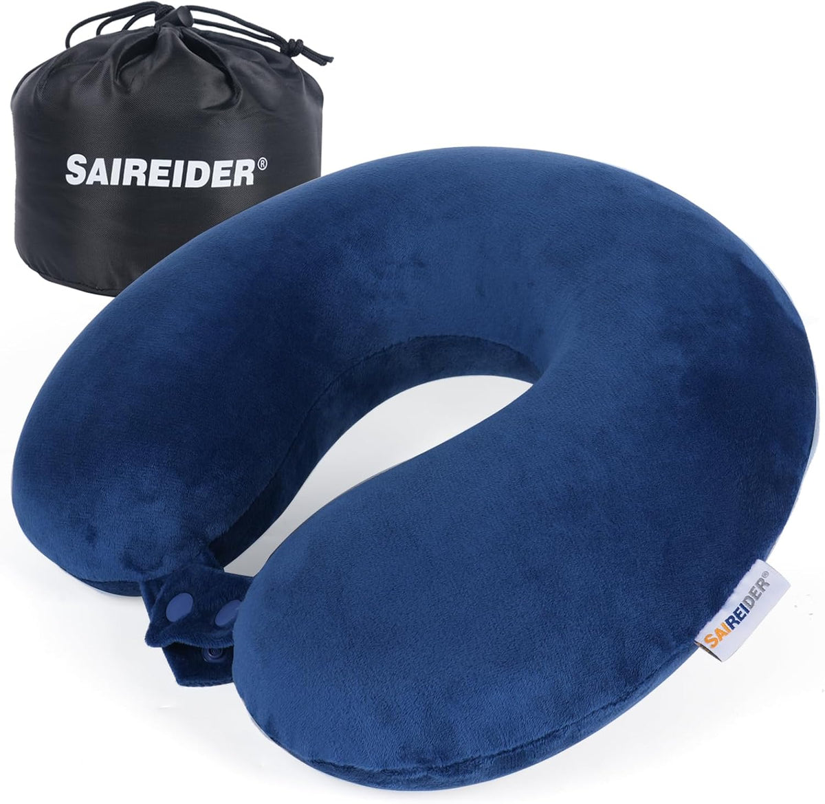 Neck Pillows for Travel-Head Neck Support Travel Pillow for Traveling, Car, Home, Office Adjustable(Navy Blue)