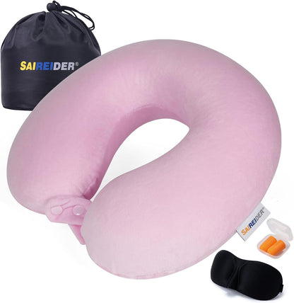 Neck Pillows for Travel-Head Neck Support Travel Pillow for Traveling, Car, Home, Office Adjustable(Navy Blue)