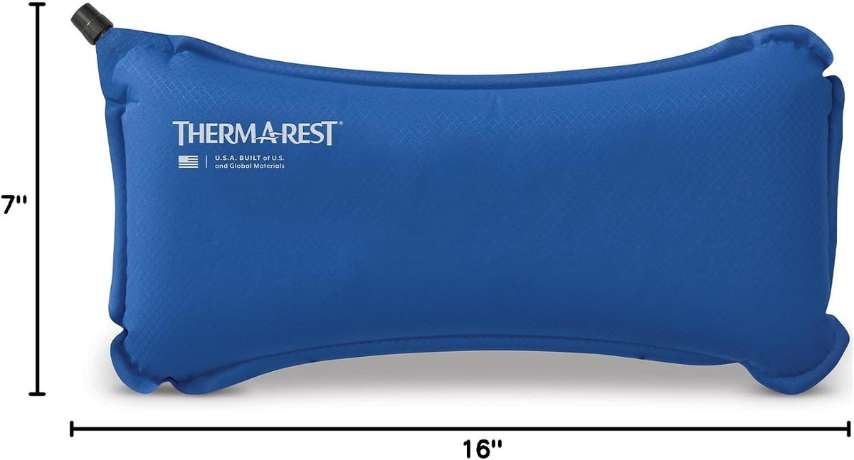Lumbar Travel Pillow - Self-Inflating Lumbar Support Cushion for Airplane, Car, Office Chair & Travel