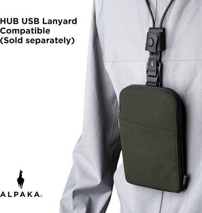 Zip Travel Wallet RFID Blocking Passport Holder Green