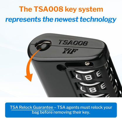 Open Alert TSA Approved Luggage Locks, Black, 4 Pack Locks.