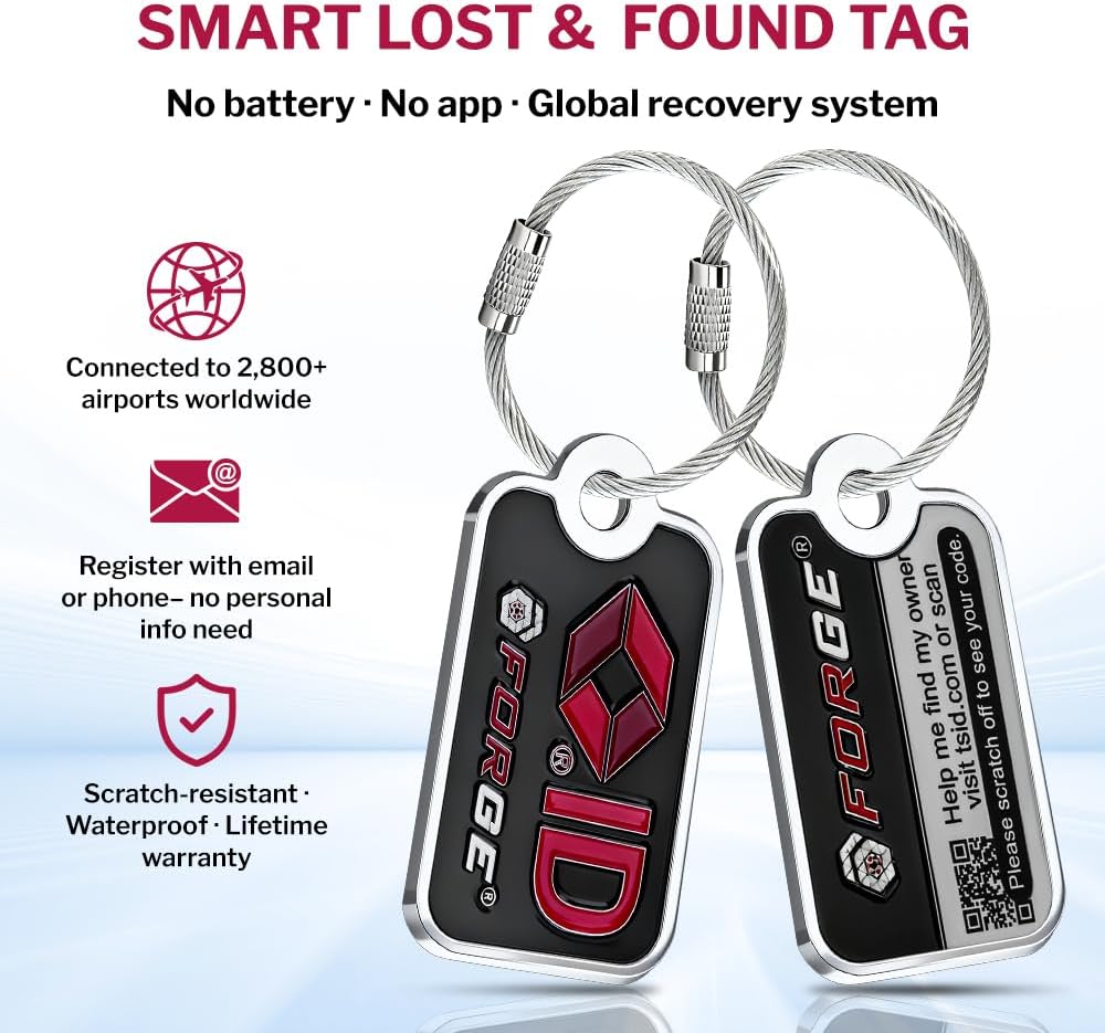 Open Alert TSA Approved Luggage Locks, Black, 4 Pack Locks.