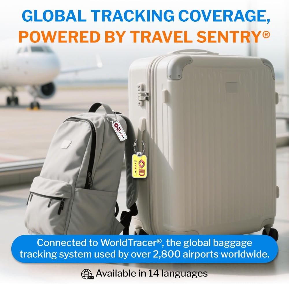 Open Alert TSA Approved Luggage Locks, Black, 4 Pack Locks.