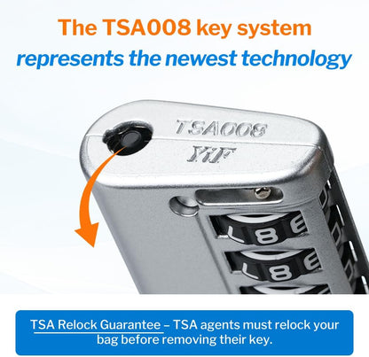 Open Alert TSA Approved Luggage Locks, Black, 4 Pack Locks.