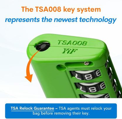 Open Alert TSA Approved Luggage Locks, Black, 4 Pack Locks.