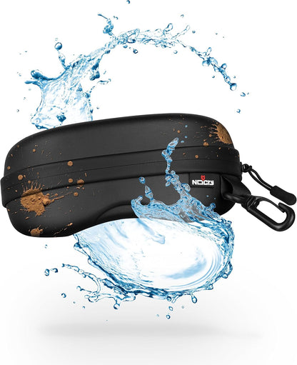 Glasses Case Hard Shell with Velvet Lining, Reinforced Zipper & Belt Clip — Protective Sunglasses or Eyeglass Case for Sunglass or Safety Glasses, Perfect Storage for Travel — For Men and Women