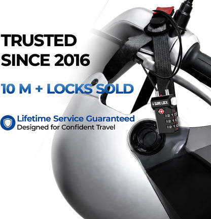SURE LOCK 3 Digit TSA Approved Luggage Locks