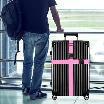 Luggage Straps for Suitcases TSA Approved-2 Pack Bright Personalized Luggage Belt Strap for Suitcase/Carry On Bag Luggage Accessories for Travel (Gradient)