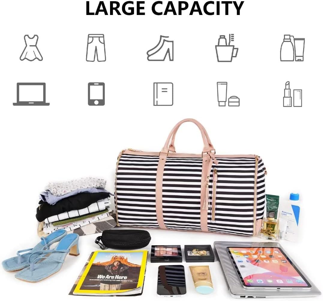 Garment Duffle Bags for Travel, Convertible Carry On Garment Bag