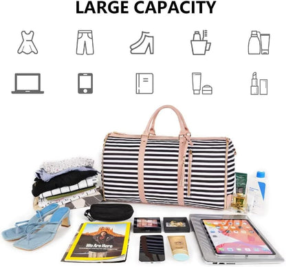 Garment Duffle Bags for Travel, Convertible Carry On Garment Bag