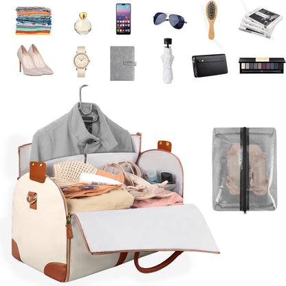 Garment Duffle Bags for Travel, Convertible Carry On Garment Bag