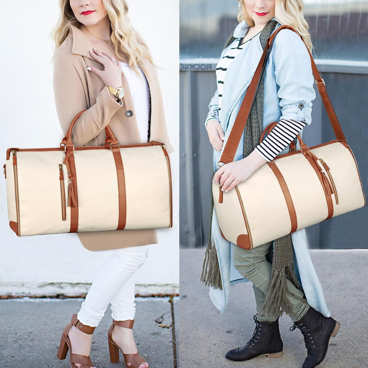 Garment Duffle Bags for Travel, Convertible Carry On Garment Bag