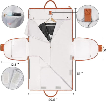 Garment Duffle Bags for Travel, Convertible Carry On Garment Bag