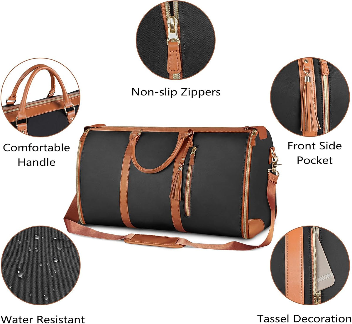 Garment Duffle Bags for Travel, Convertible Carry On Garment Bag