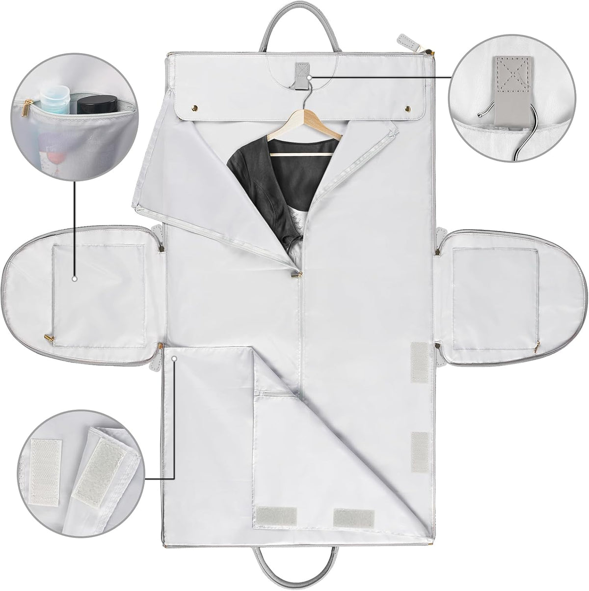 Garment Duffle Bags for Travel, Convertible Carry On Garment Bag