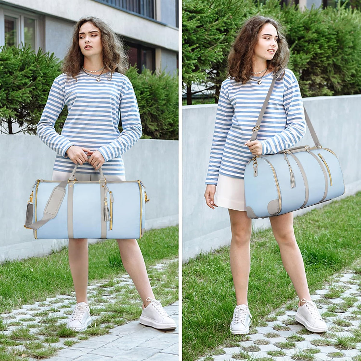 Garment Duffle Bags for Travel, Convertible Carry On Garment Bag