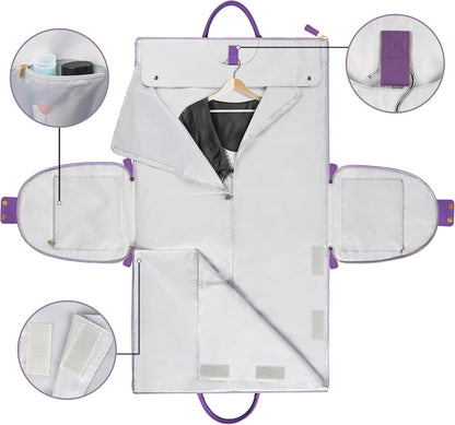 Garment Duffle Bags for Travel, Convertible Carry On Garment Bag
