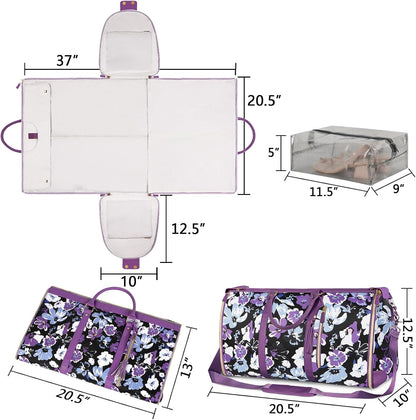 Garment Duffle Bags for Travel, Convertible Carry On Garment Bag