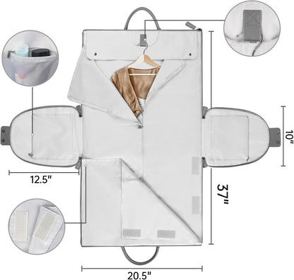 Garment Duffle Bags for Travel, Convertible Carry On Garment Bag