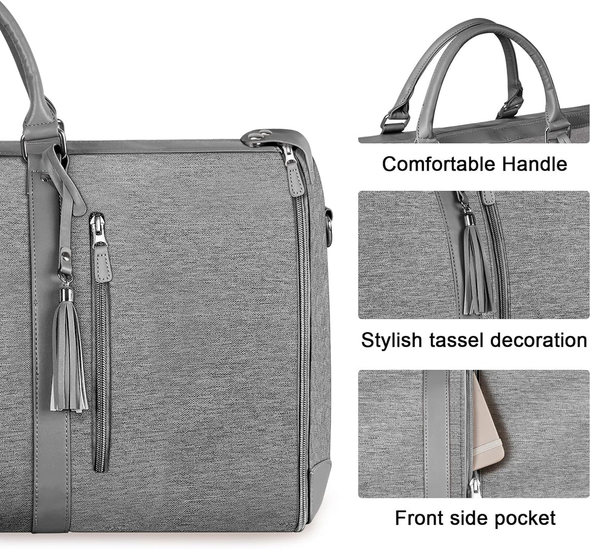 Garment Duffle Bags for Travel, Convertible Carry On Garment Bag