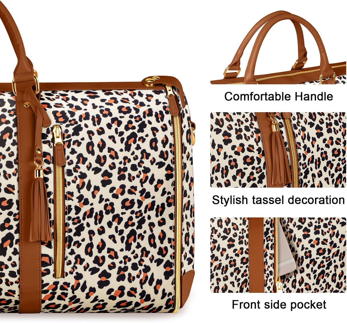 Garment Duffle Bags for Travel, Convertible Carry On Garment Bag