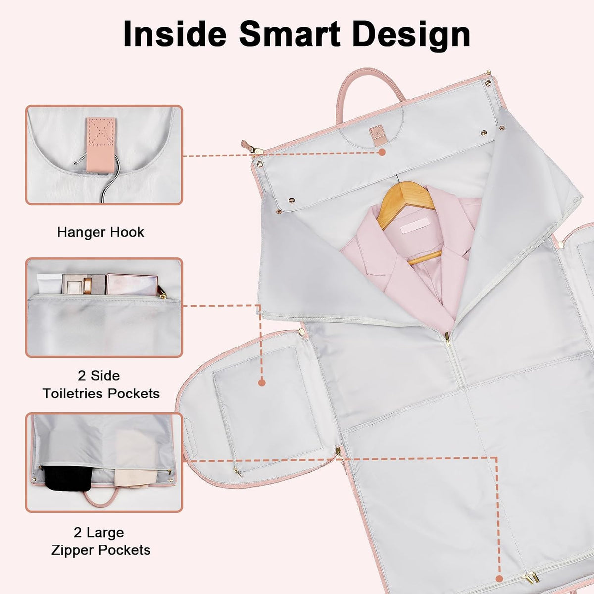 Garment Duffle Bags for Travel, Convertible Carry On Garment Bag