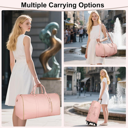 Garment Duffle Bags for Travel, Convertible Carry On Garment Bag