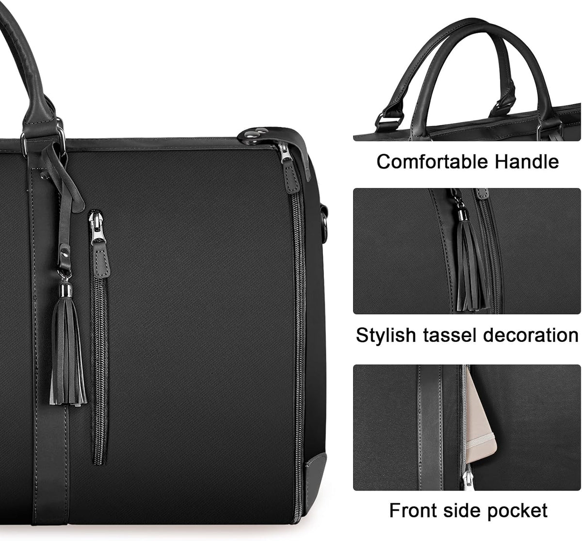 Garment Duffle Bags for Travel, Convertible Carry On Garment Bag