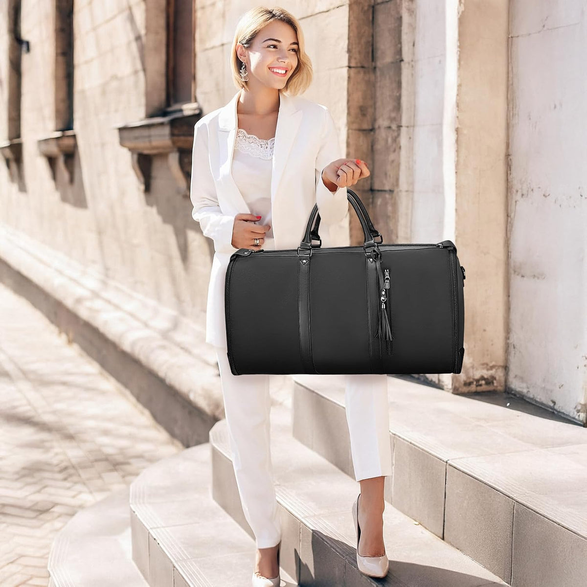 Garment Duffle Bags for Travel, Convertible Carry On Garment Bag