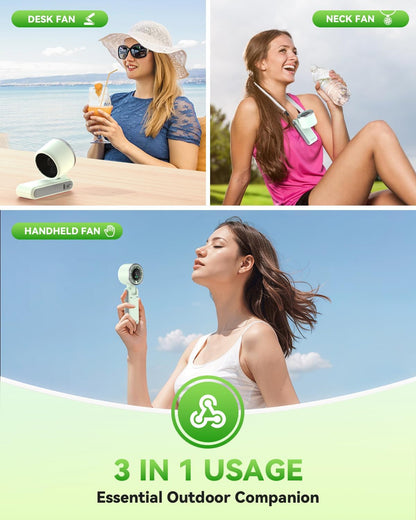 PlayHot Portable Handheld Turbo Fan, Travel Essentials, Gifts for Women/Men