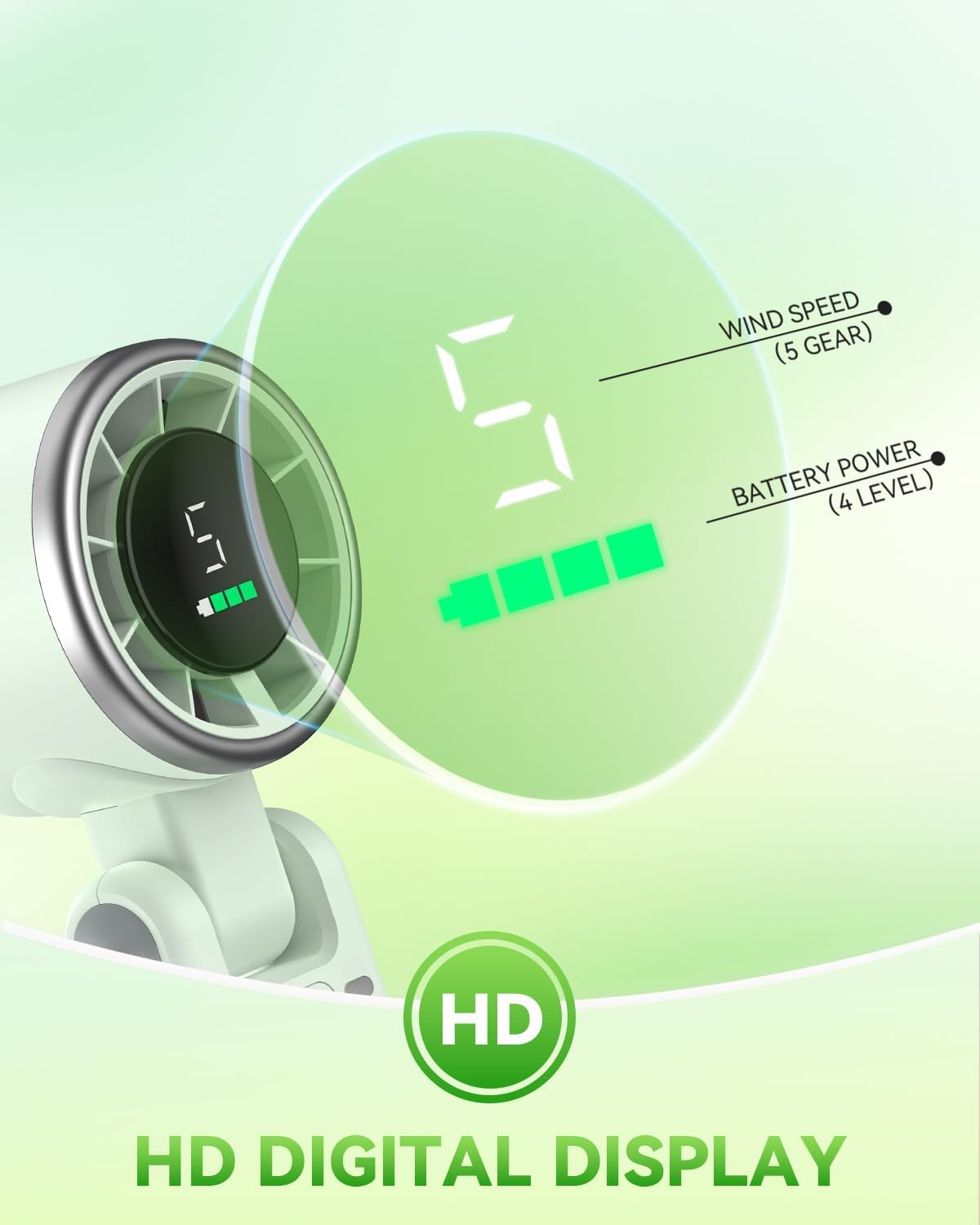 PlayHot Portable Handheld Turbo Fan, Travel Essentials, Gifts for Women/Men