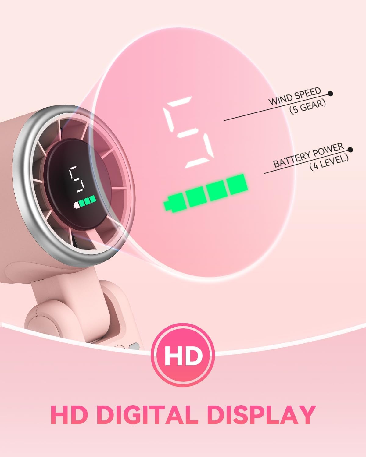 PlayHot Portable Handheld Turbo Fan, Travel Essentials, Gifts for Women/Men