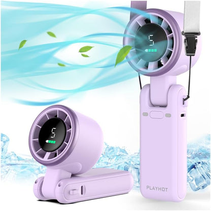 PlayHot Portable Handheld Turbo Fan, Travel Essentials, Gifts for Women/Men