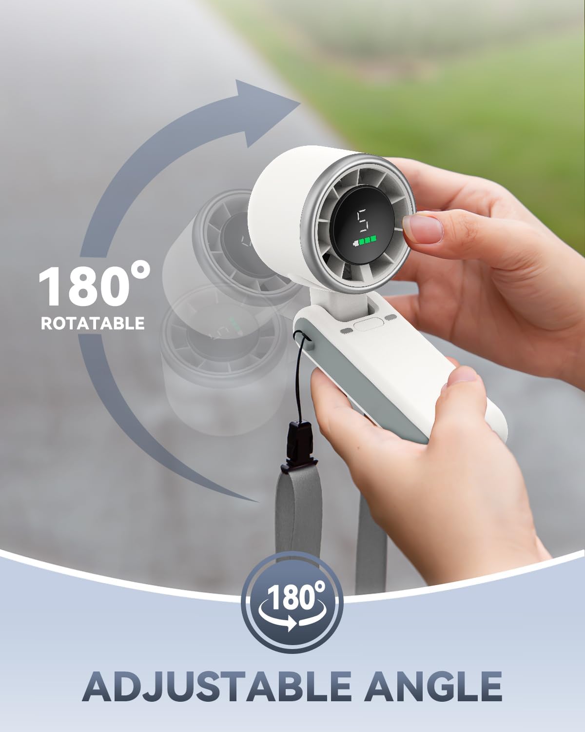 PlayHot Portable Handheld Turbo Fan, Travel Essentials, Gifts for Women/Men