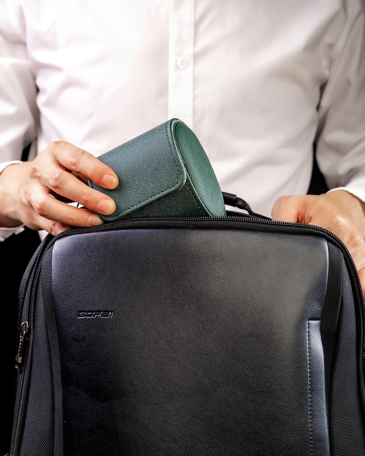 3 Watch Travel Case- Classic Leather Watch Case With Perfect Texture.Portable Watch Roll Or Organizer For Storage And Display. Luxury Gifts For Men, All Handmade by Artisans.