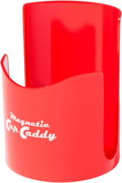 Magnetic Cup Holder - Caddy for Bottles, Glasses, and Cans - Fits on Fridge, Lawnmower, Forklift, Cart, or Ladder - Heavy-Duty Magnet